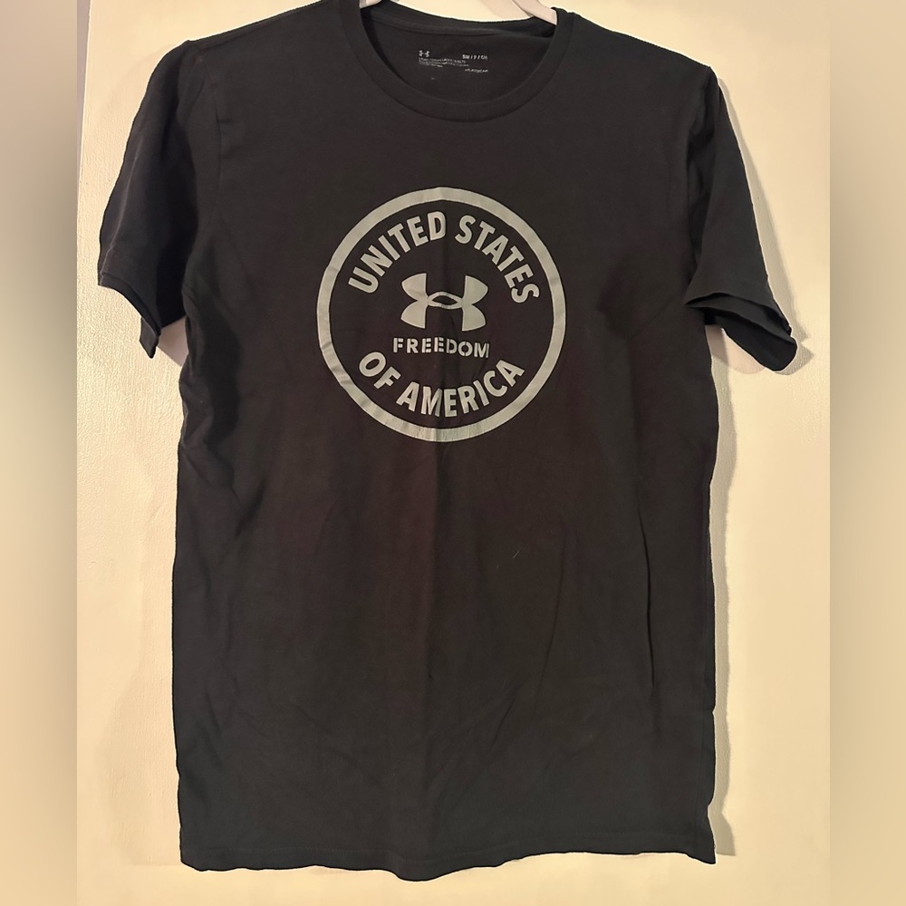 Under Armour Dark Gray Freedom Graphic Tee